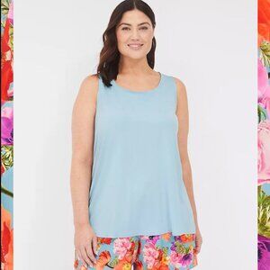 NWT Lane Bryant Cacique Tank & Short PJ Sleep Set Size 22 24 (3X) Dreamy Cool!